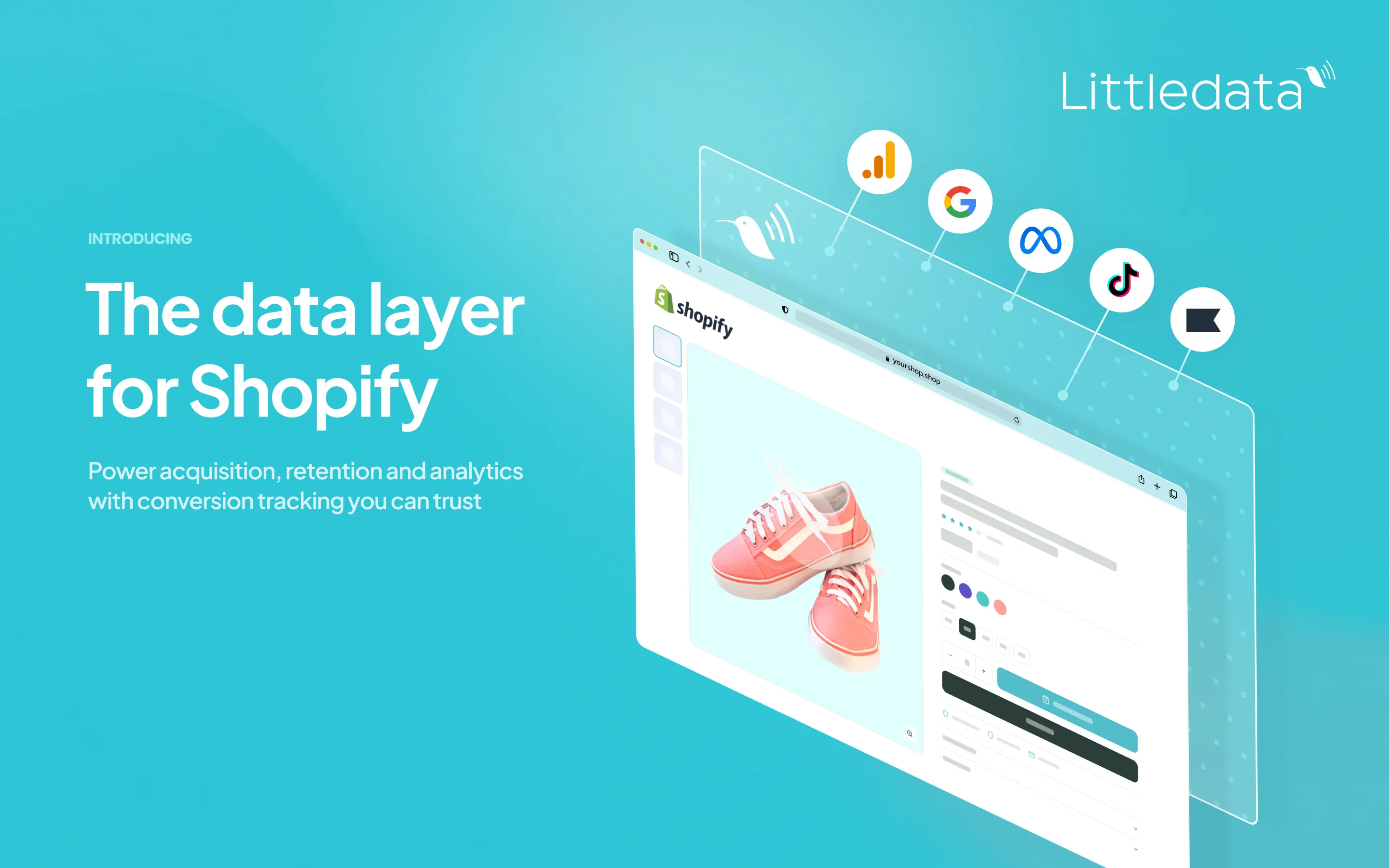 Littledata website on a laptop